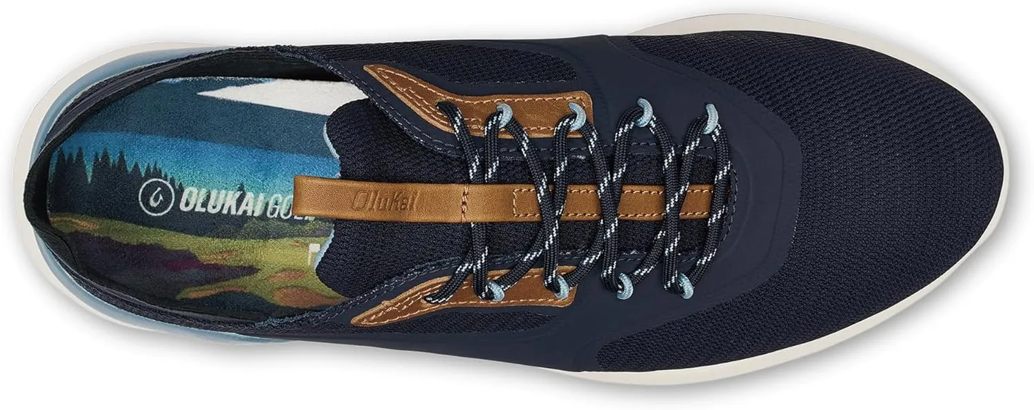 OLUKAI Ka'anapali Men's Golf Shoes, Spikeless Golf Shoes, Water & Stain-Resistant Mesh, Lightweight & Contoured Footbed, All-Day Comfort