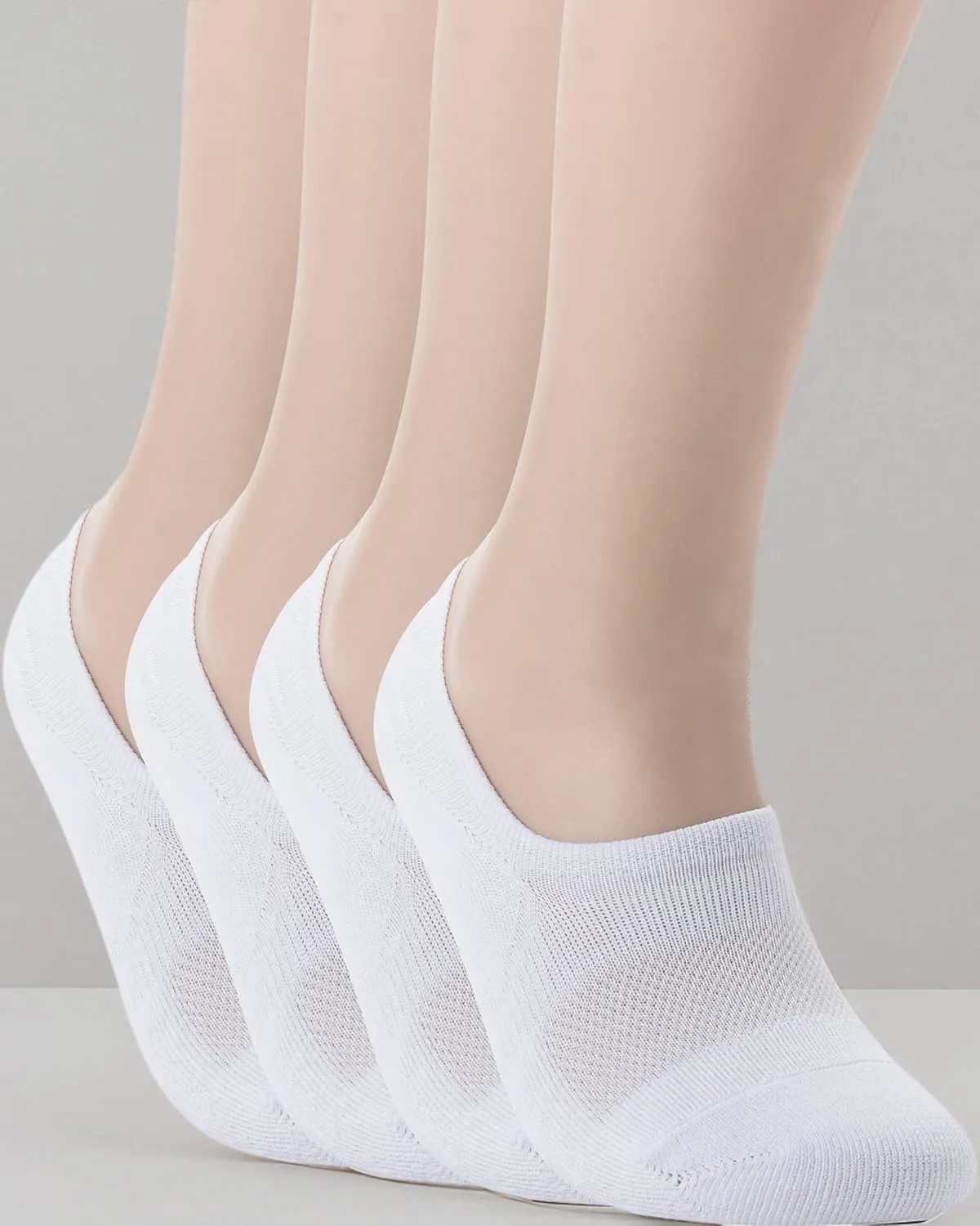 Pro Mountain No Show Socks Wide Toe Box For Health Bunion Unisex Size S to X-Large Cotton Cushion Footies