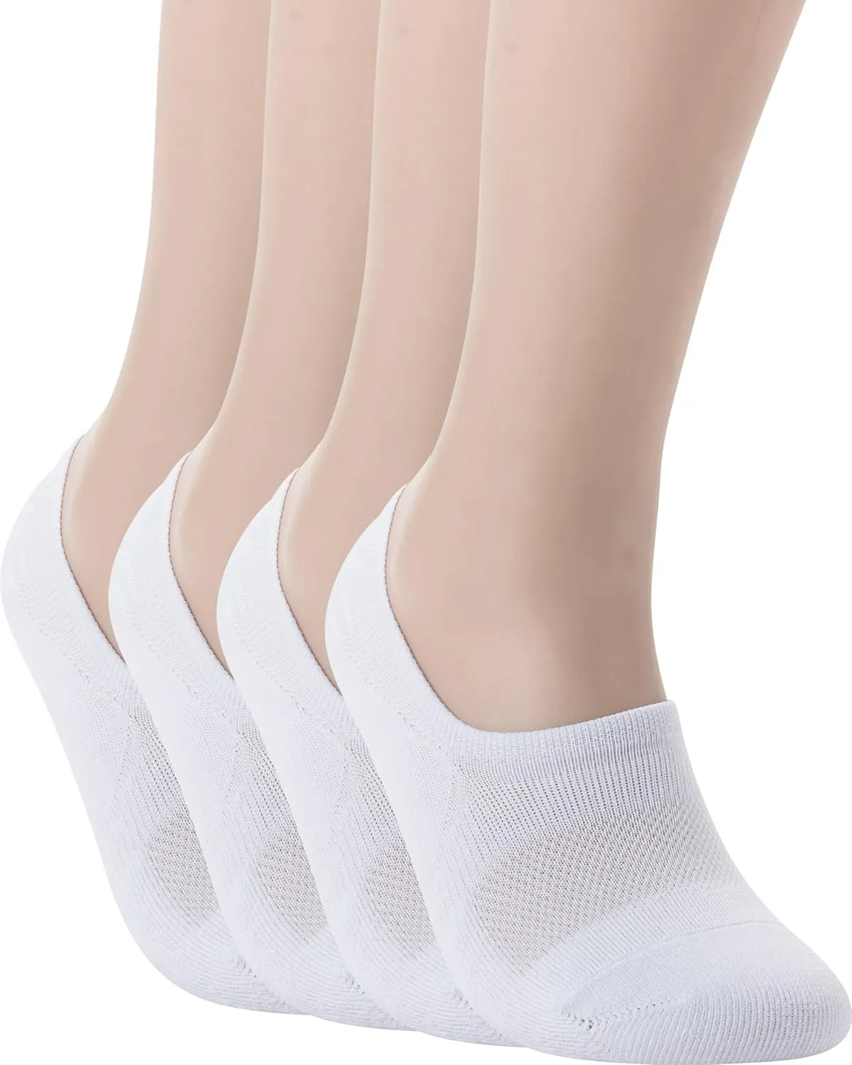 Pro Mountain No Show Socks Wide Toe Box For Health Bunion Unisex Size S to X-Large Cotton Cushion Footies