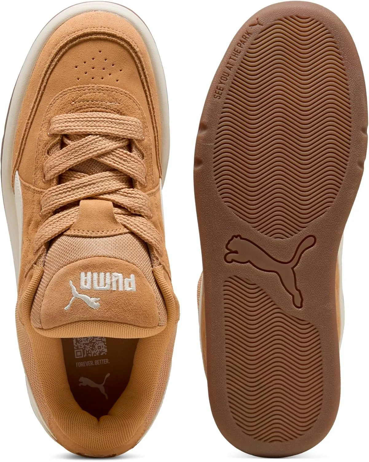 PUMA Men's Park Lifestyle SK8 Shoes, Cool Dark Gray-Frosted Ivory, 10.5