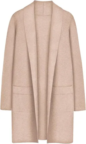 RITERA Plus Size Cardigan Sweaters for Women Long Sleeve Open Front Lapel Collar Jacket Pocket Winter Coatigan XL-5XL