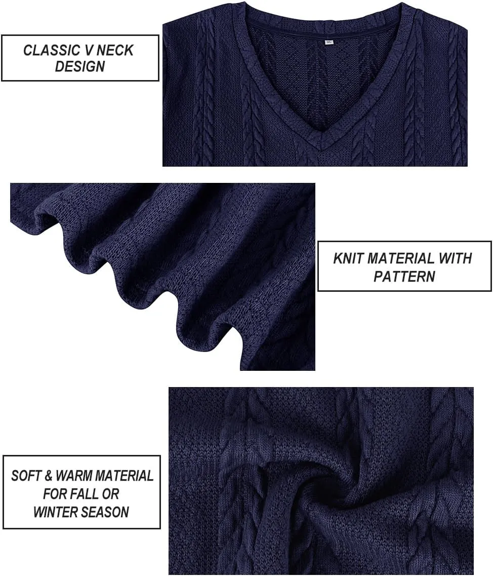 RITERA Plus Size Sweaters for Women Long Sleeve V Neck Cable Sweatershirts Fall Pullover Knitted Tops Oversize XL-5XL 14W-28W