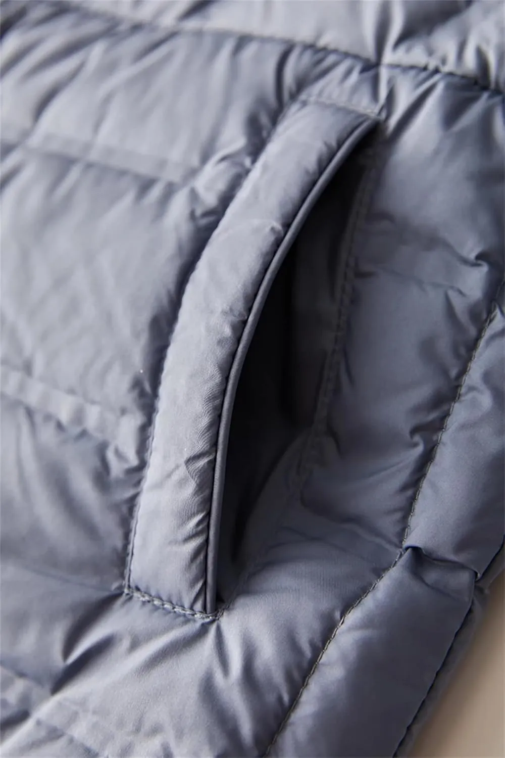 SaoBiiu Women Ultra Light Down Jacket Double Sided Puffer Coat With Hooded Casual Short Reversible Parkas