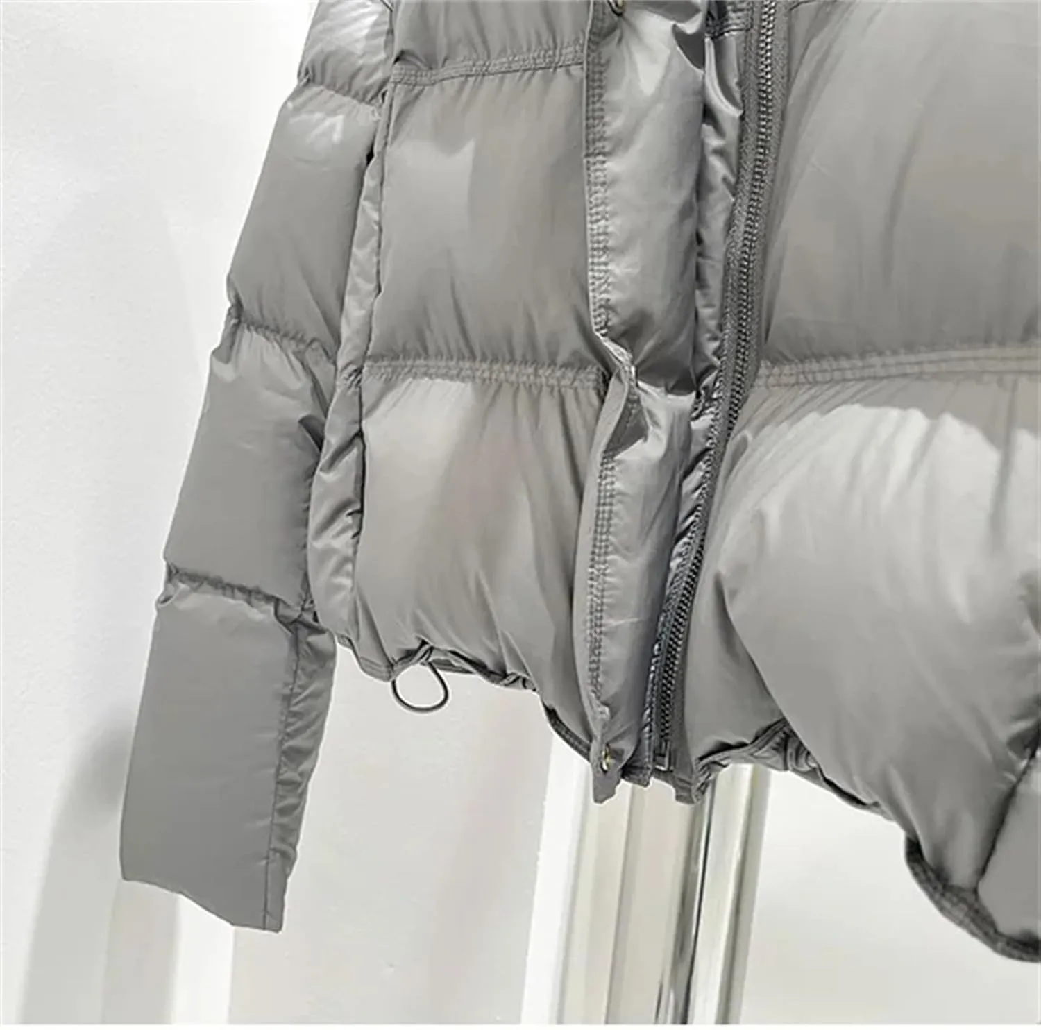 SaoBiiu Women Ultra Light Down Jacket Short Loose Thick Puffer Coat Casual Parkas