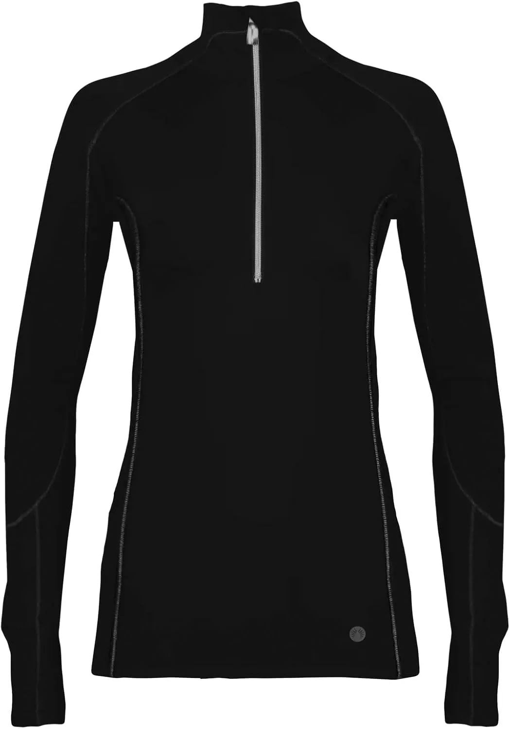 SNOW ANGEL Women's Chami Universal Zip-T - Durable Breathable Moisture-Wicking Midweight Thermal Active Base-Layer Top