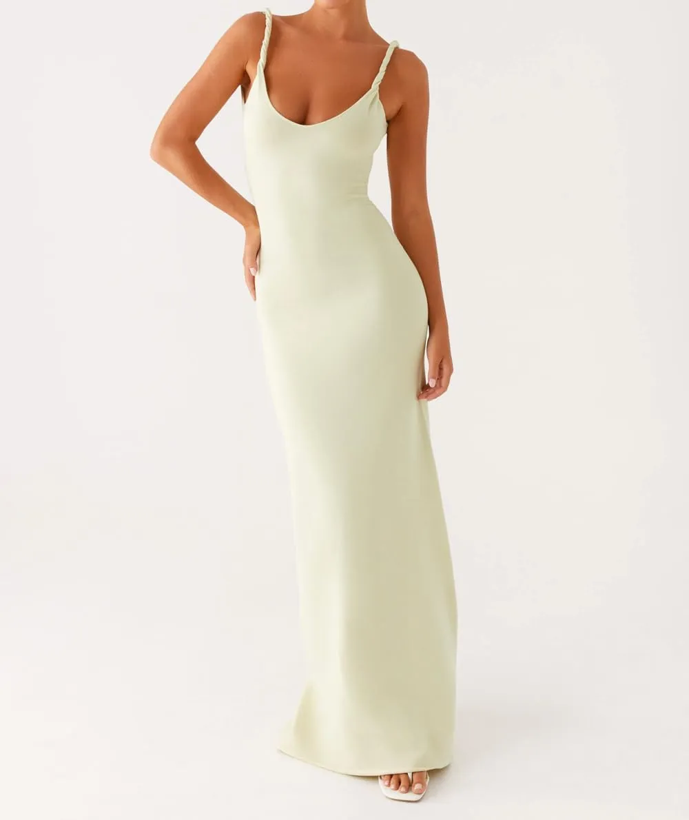 SOLILOQUY Women Y2K Maxi Dress Elegant Evening Party Dress Sleeveless Backless Long Cocktail Party Bodycon Maxi Dress Wedding
