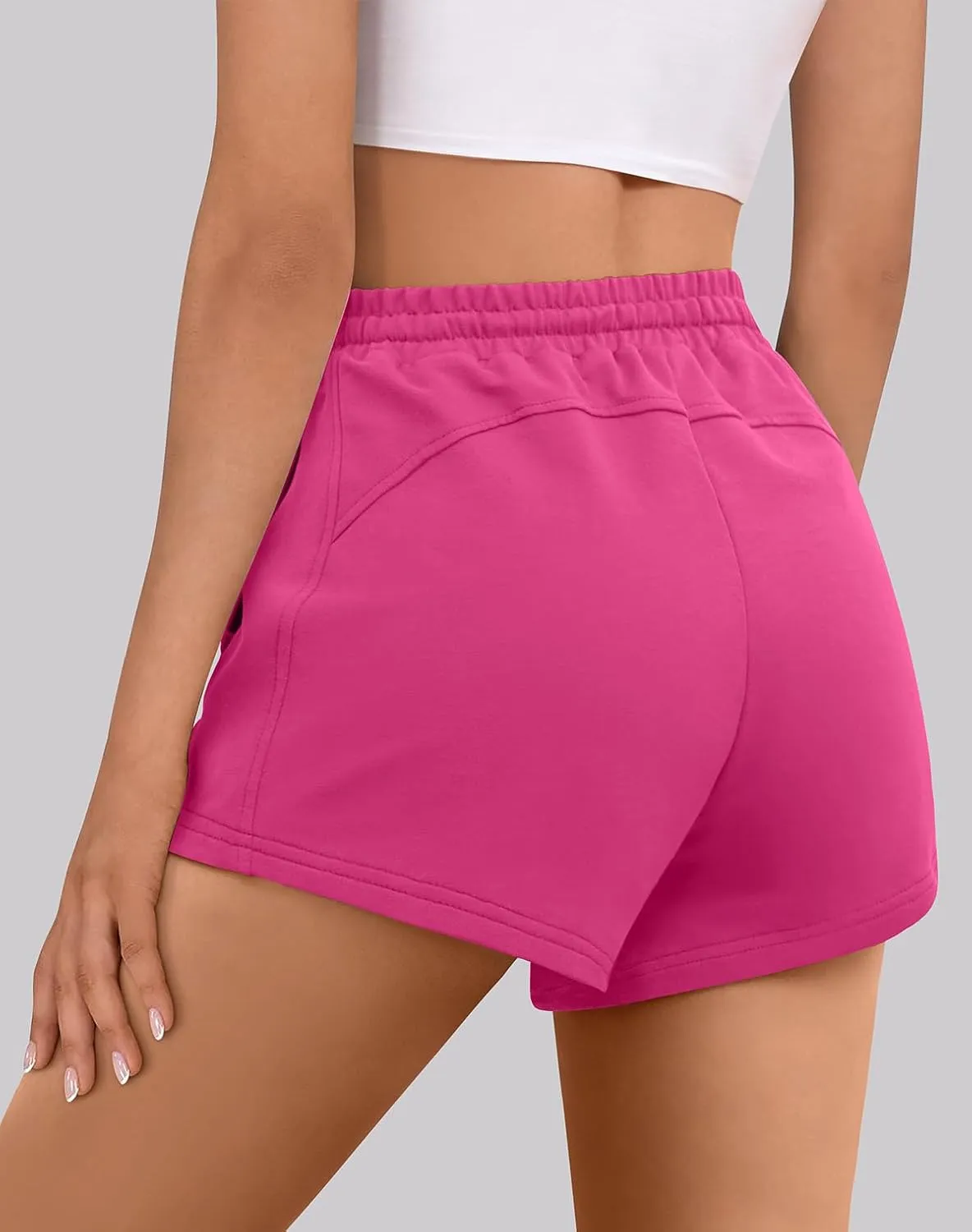 Sweat Shorts Women Comfy Trendy Casual Summer Drawstring Cotton Lounge Shorts Womens Athletic Outfits Clothes