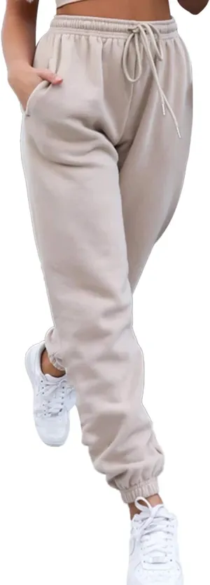 Sweatpants for Teen Girls,Women's High Waisted Joggers Summer Workout Baggy Yoga Pants Cinch Bottom Trousers