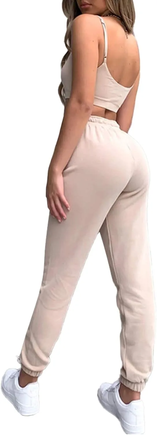 Sweatpants for Teen Girls,Women's High Waisted Joggers Summer Workout Baggy Yoga Pants Cinch Bottom Trousers