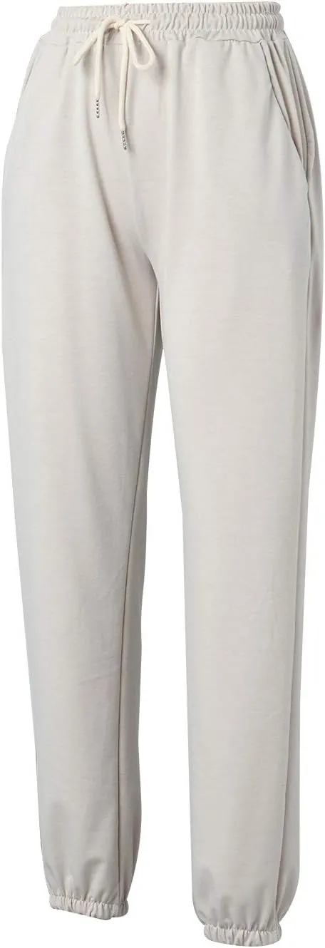 Sweatpants for Teen Girls,Women's High Waisted Joggers Summer Workout Baggy Yoga Pants Cinch Bottom Trousers