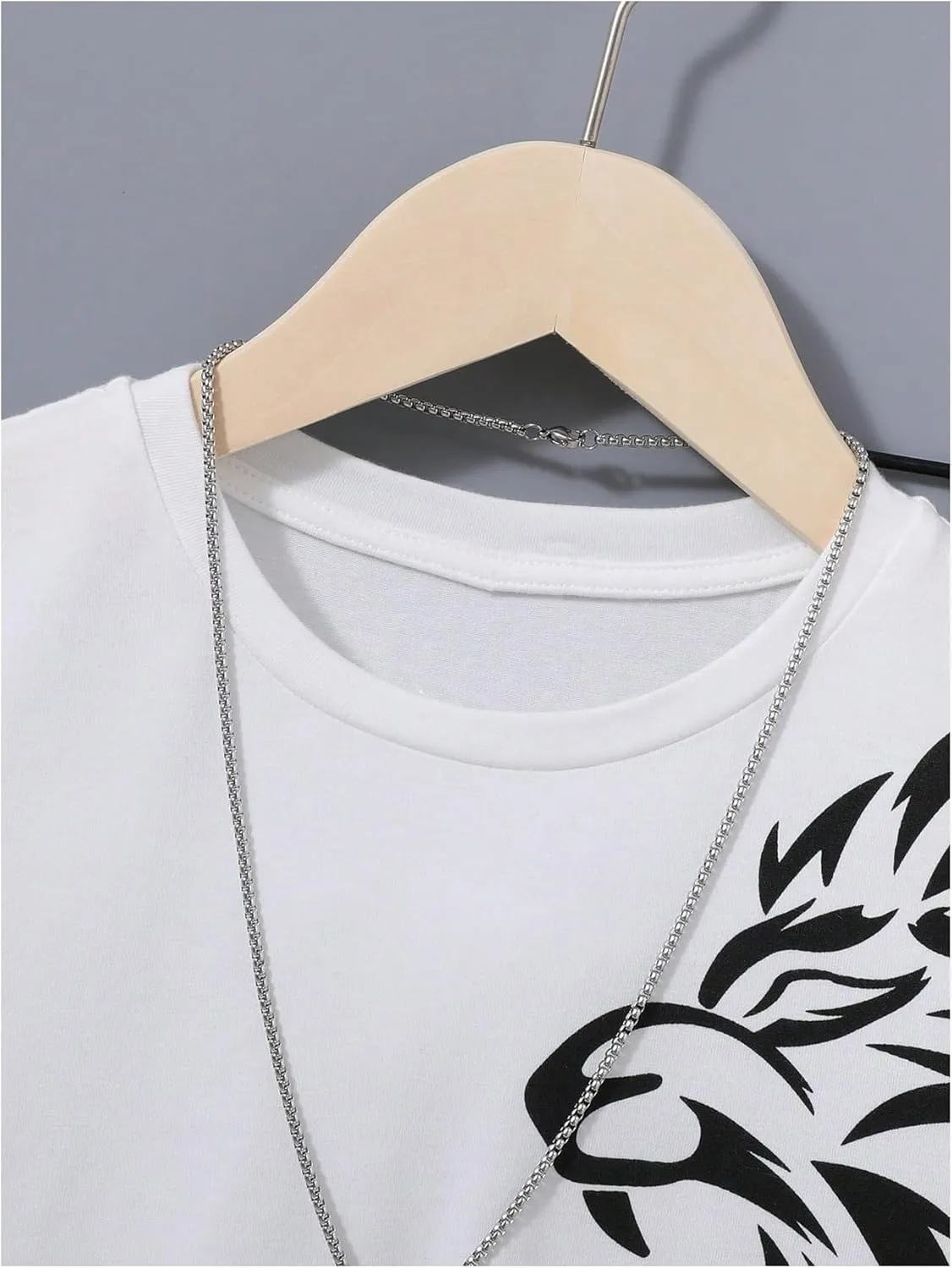 SweatyRocks Boy's Letter Print T Shirts Crew Neck Short Sleeve Graphic Tees Tops