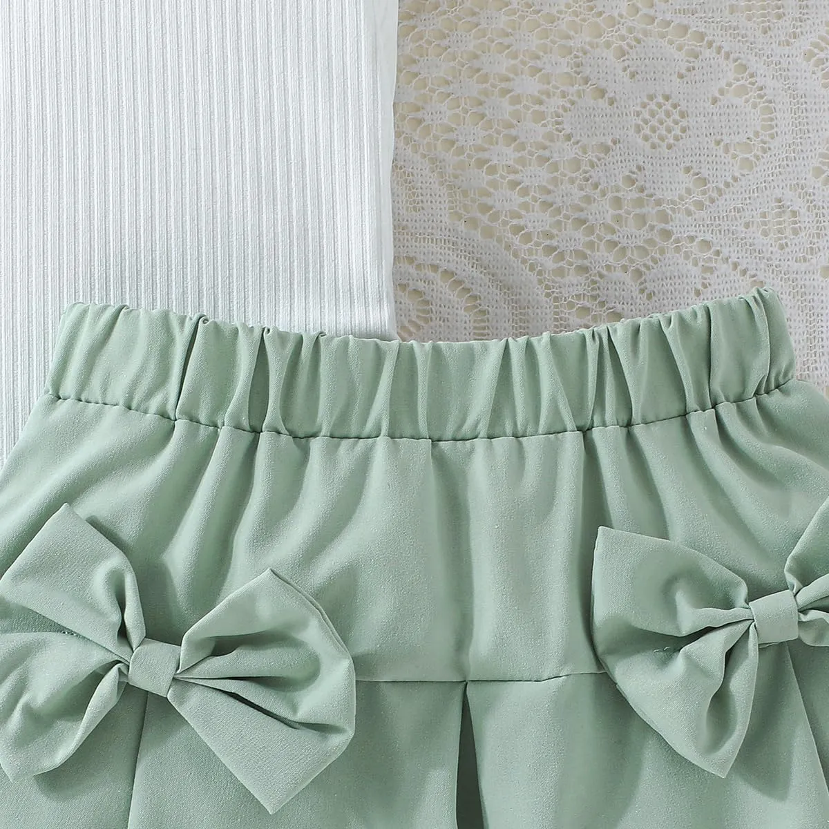 Toddler Girls Skirt Set 2 Piece, Cute Summer Outfits, Baby Girl Fashion Shorts Set for Toddler Girl 2-9 Years
