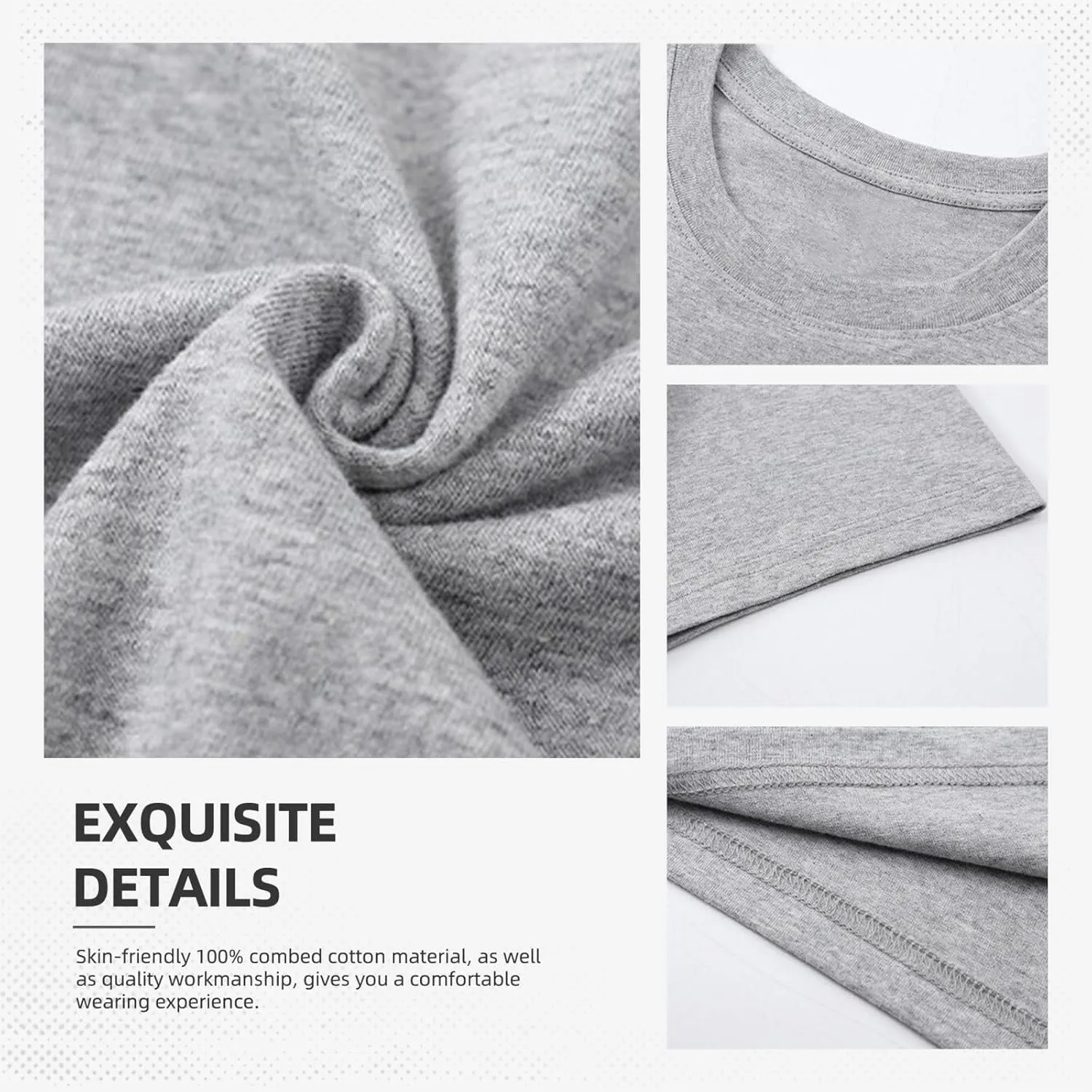 Unisex Youth Man Short Sleeve Shirt Fashion Shirt Cotton Crewneck T-Shirt Tops Clothing T-Shirts