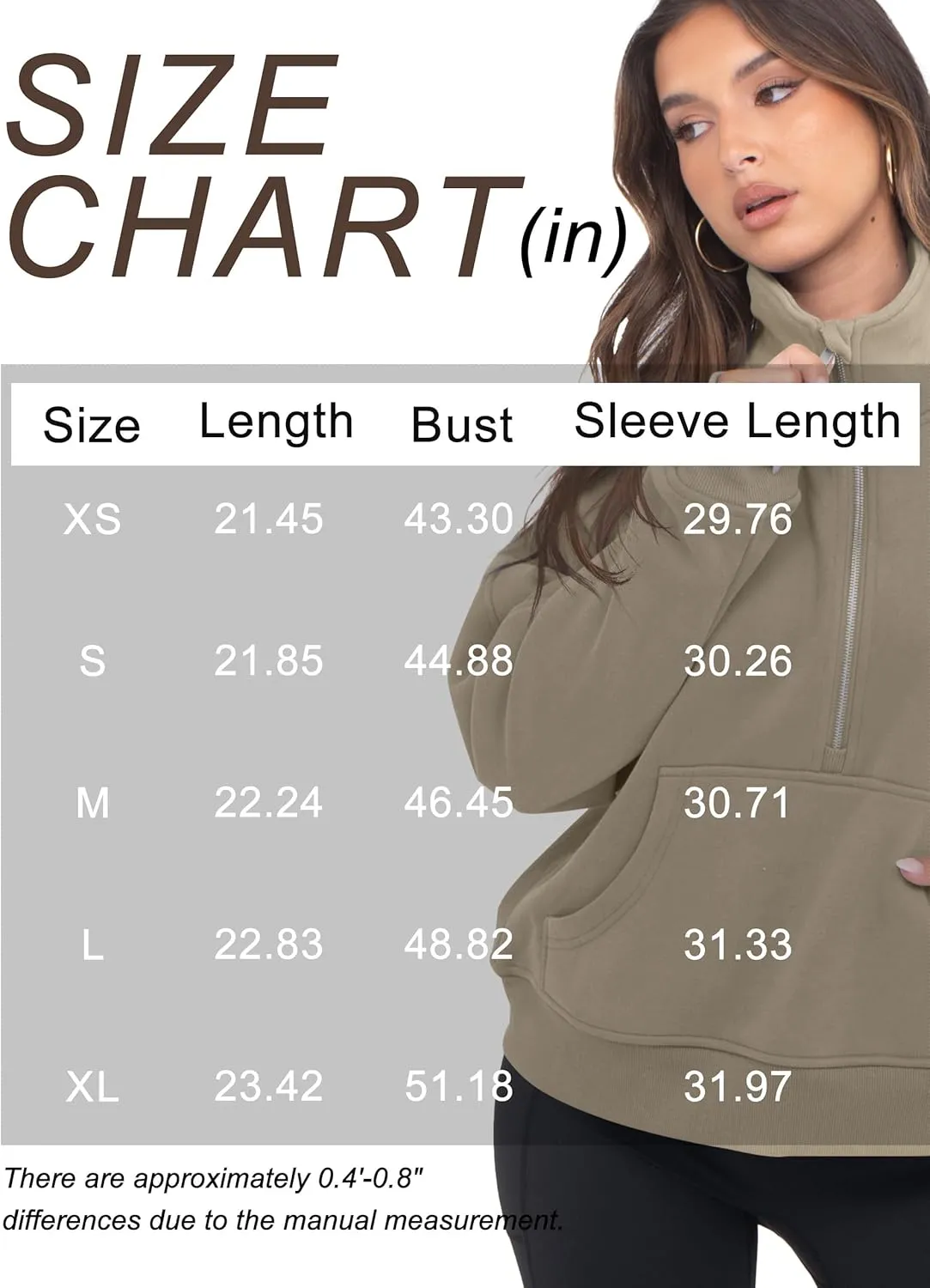 VIUTIL Womens Half Zip Sweatshirt Fleece Cropped Pullover with Thumb Hole Fall Trendy Clothes 2025