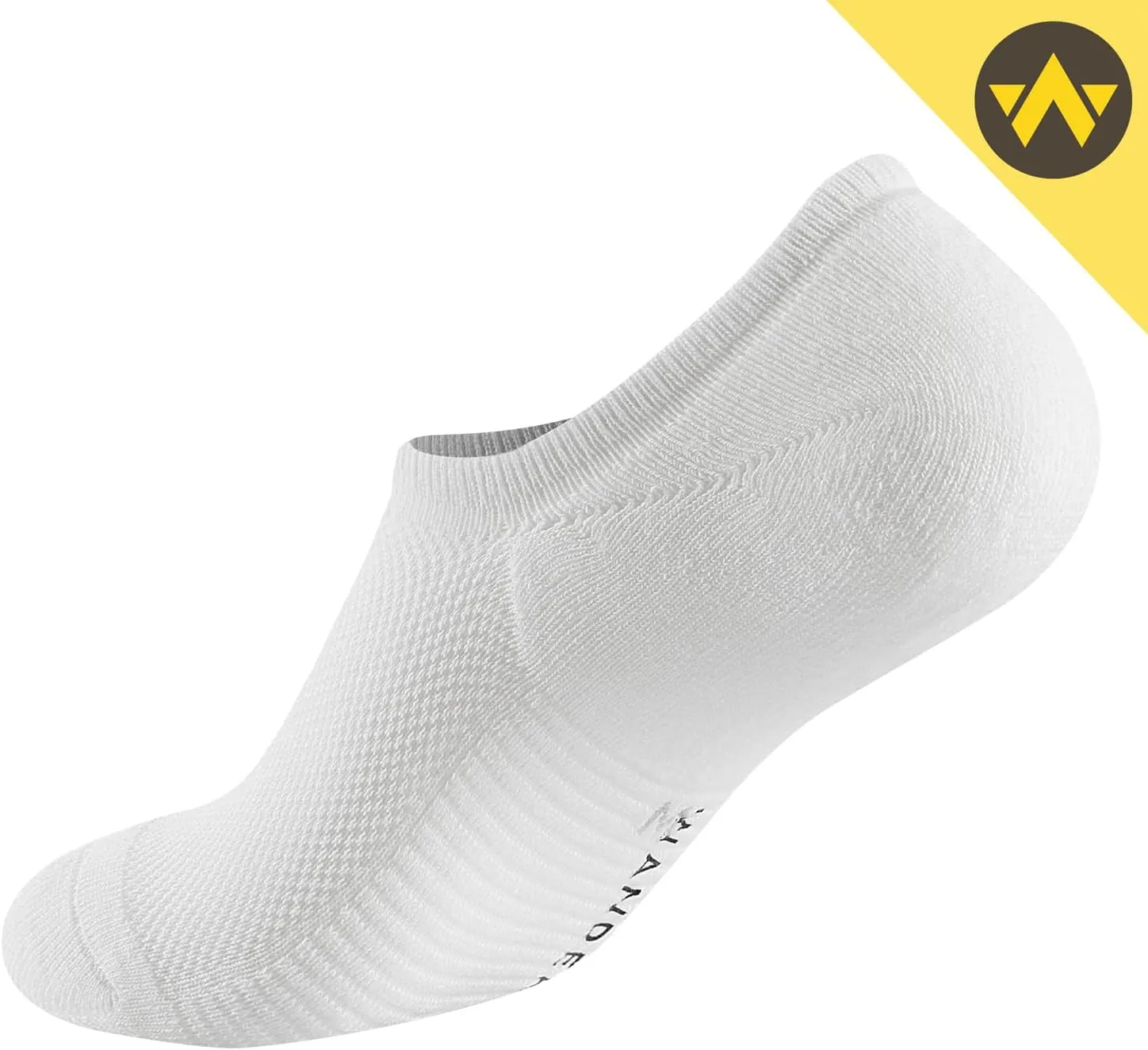 WANDER No Show Socks Women Low Cut Thick Cushion Cotton Socks Non Slip Invisible Casual Socks 6 Pairs