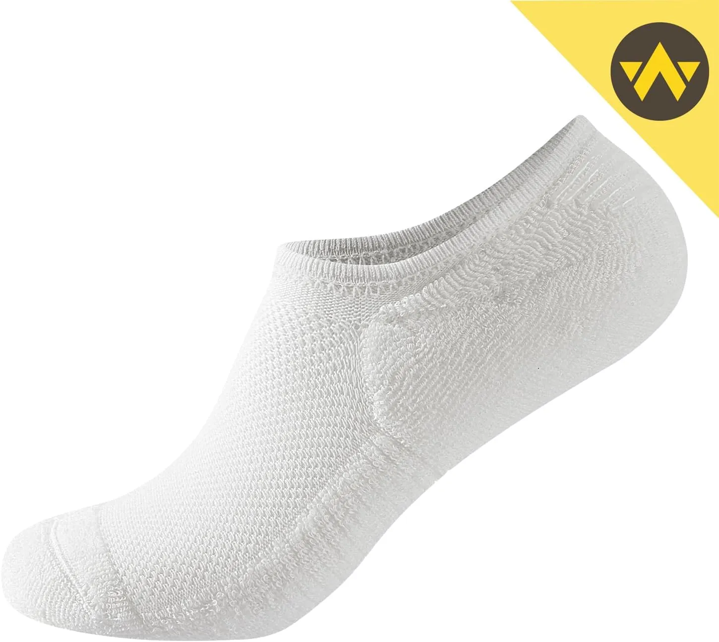 WANDER No Show Socks Women Low Cut Thick Cushion Cotton Socks Non Slip Invisible Casual Socks 6 Pairs