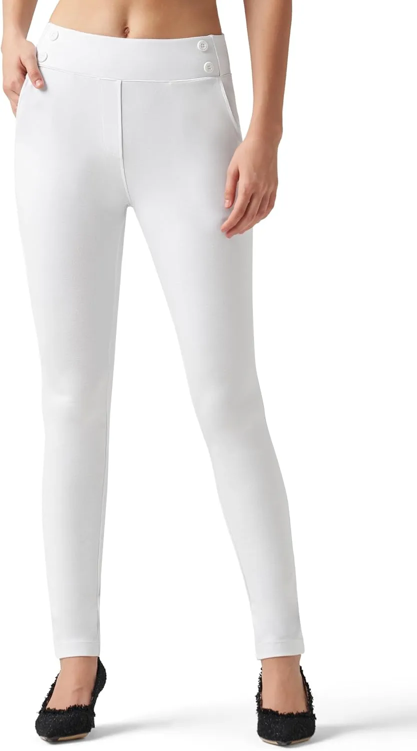 Willit Women's Yoga Dress Pants Skinny Work Slacks Leggings Stretch Office Pants High Waisted Business Casual Pants 27"/28"