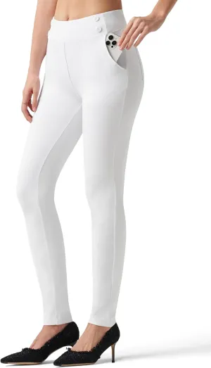 Willit Women's Yoga Dress Pants Skinny Work Slacks Leggings Stretch Office Pants High Waisted Business Casual Pants 27"/28"