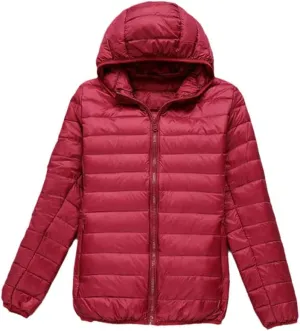 Women Duck Down Jackets Winter Ultralight Hooded Women Down Coat Portable Short Parkas Puffer Overcoat