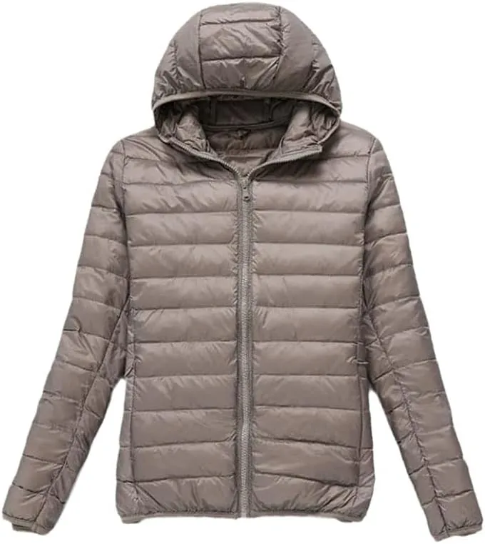 Women Duck Down Jackets Winter Ultralight Hooded Women Down Coat Portable Short Parkas Puffer Overcoat
