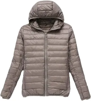 Women Duck Down Jackets Winter Ultralight Hooded Women Down Coat Portable Short Parkas Puffer Overcoat