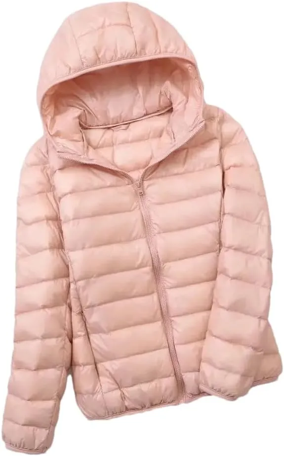 Women Jackets Spring Winter White Duck Down Warm Lightweight Packable Puffer Coats Female Parkas