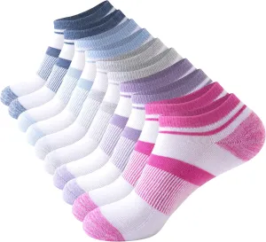 Womens Ankle Socks No Show Low Cut Socks 5 Pairs Seamless Lightweight Non Slip Cushioned Casual Socks for Women