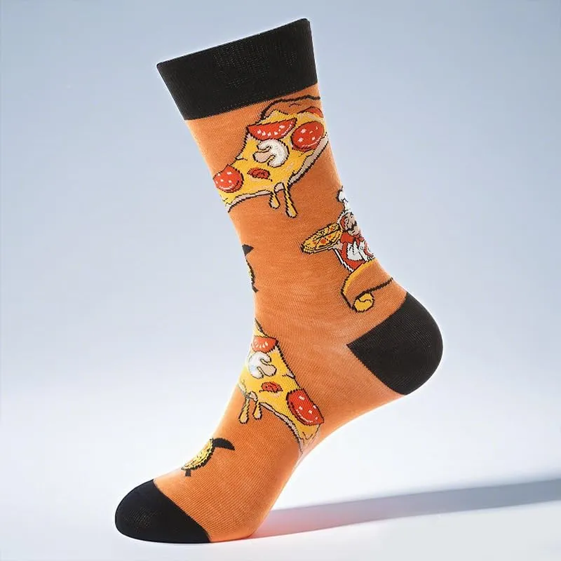 Women's Crazy Novelty Socks - Funny, Colorful Pattern Combed Cotton Socks