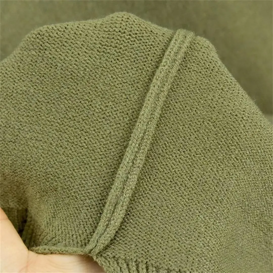 Women's Oversized Cashmere Turtleneck Sweater Chic Loose Fit Knit Pullover Thick Warm Casual Top