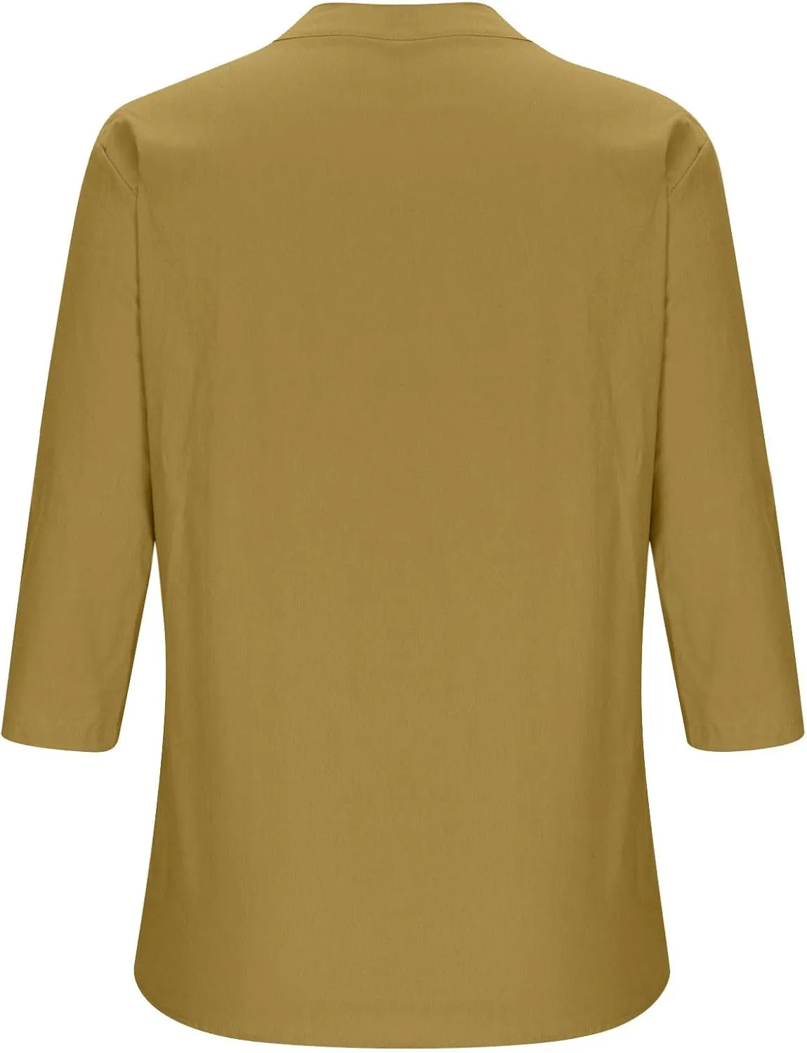 Women's V-Neck Long Sleeve Loose Button Cotton And Linen T-shirt Blouse,2024 Fall&Winter Womens Trendy Tops