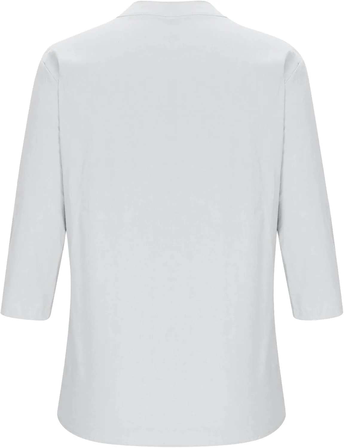 Women's V-Neck Long Sleeve Loose Button Cotton And Linen T-shirt Blouse,2024 Fall&Winter Womens Trendy Tops