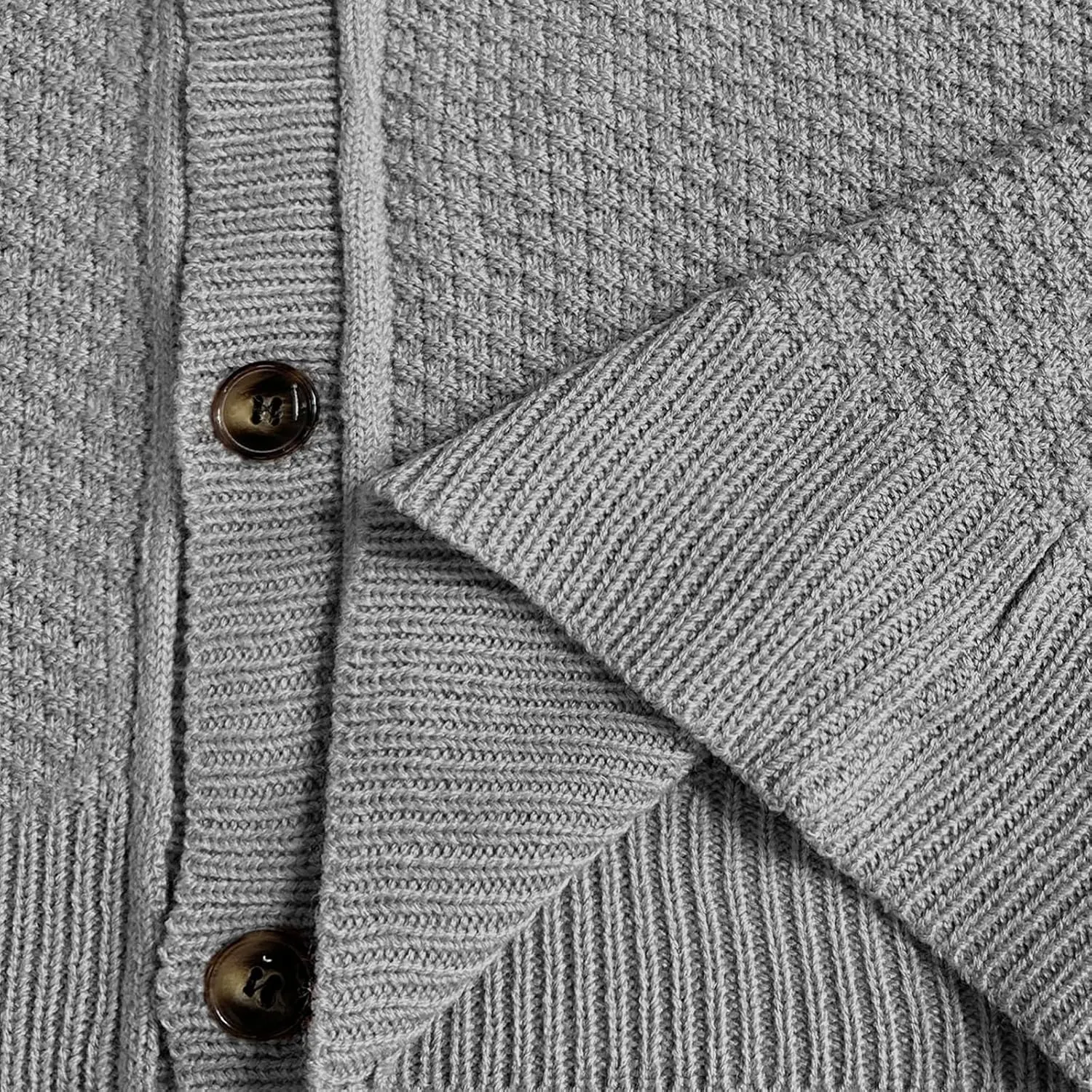 Wowcarbazole Womens Open Front Cardigan Sweaters Long Sleeve Button Down Knit Jackets Coat Cropped Cute Tops Fall Outerwear